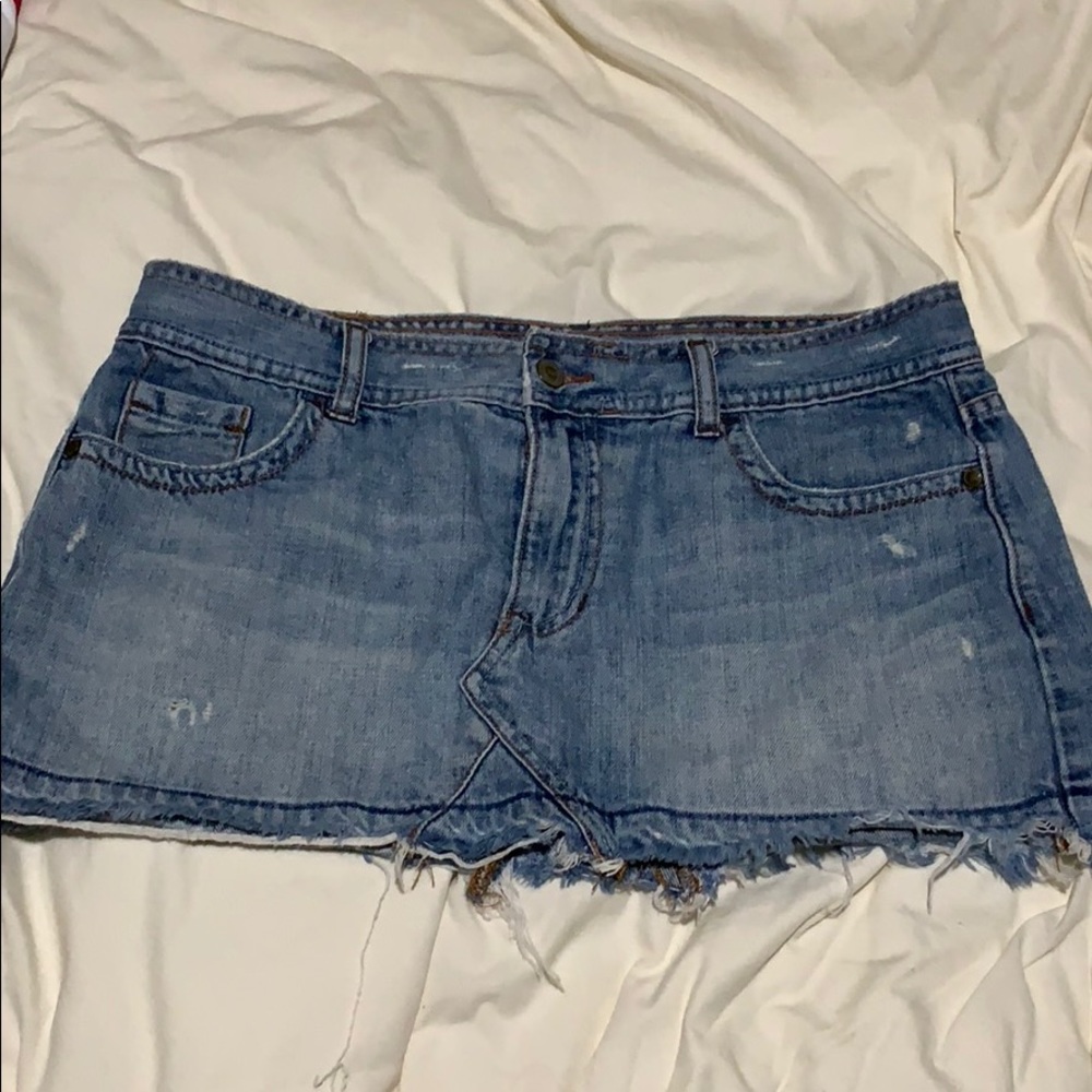 Hollister denim super mini skirt size 9